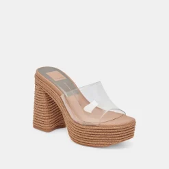 LICHIA HEELS COCOA VINYL