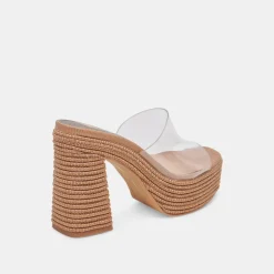 LICHIA HEELS COCOA VINYL