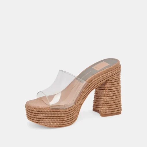 LICHIA HEELS COCOA VINYL