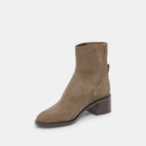 LINNY H2O WIDE BOOTS OLIVE SUEDE