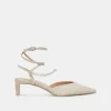 LOKLYN PEARL HEELS VANILLA LEATHER