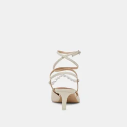 LOKLYN PEARL HEELS VANILLA LEATHER