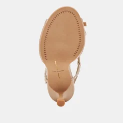 LONNY PEARL HEELS BLUSH SATIN