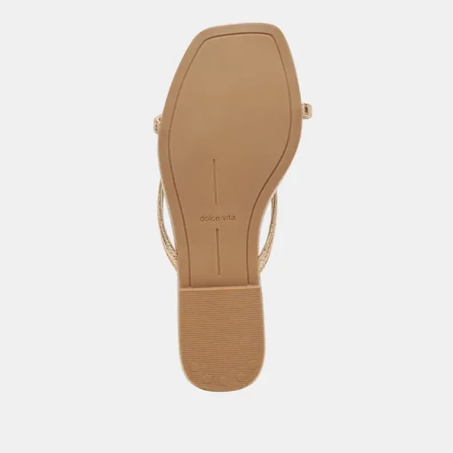 LUCCA SANDALS GOLD DISTRESSED STELLA