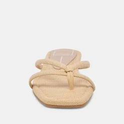 LUCCA SANDALS NATURAL RAFFIA