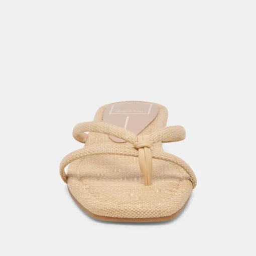 LUCCA SANDALS NATURAL RAFFIA