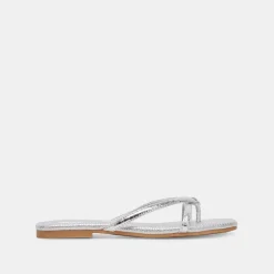 LUCCA SANDALS SILVER DISTRESSED STELLA