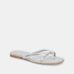 LUCCA SANDALS SILVER DISTRESSED STELLA
