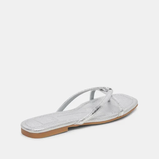 LUCCA SANDALS SILVER DISTRESSED STELLA