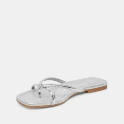 LUCCA SANDALS SILVER DISTRESSED STELLA