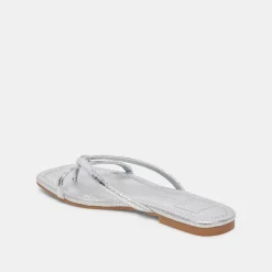 LUCCA SANDALS SILVER DISTRESSED STELLA