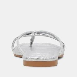 LUCCA SANDALS SILVER DISTRESSED STELLA