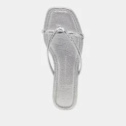 LUCCA SANDALS SILVER DISTRESSED STELLA
