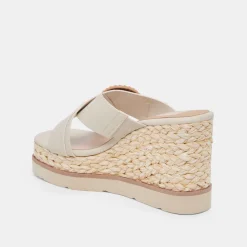 LUIZ WEDGES IVORY STELLA