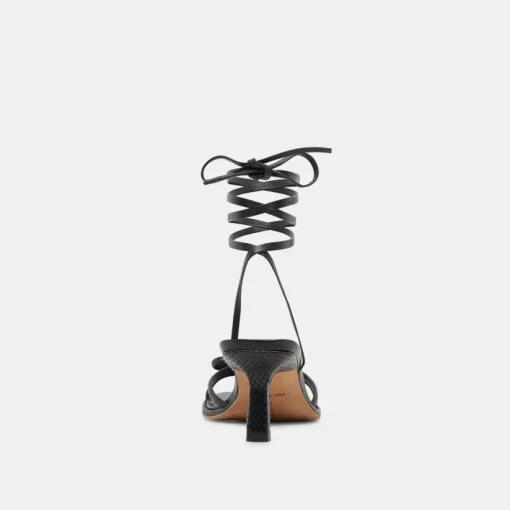 MAISON HEELS BLACK LEATHER