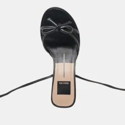 MAISON HEELS BLACK LEATHER