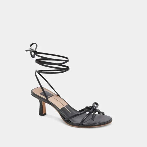 MAISON HEELS BLACK LEATHER