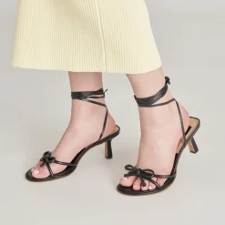 MAISON HEELS BLACK LEATHER