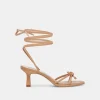 MAISON HEELS LIGHT TAN LEATHER