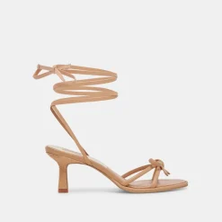MAISON HEELS LIGHT TAN LEATHER