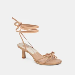 MAISON HEELS LIGHT TAN LEATHER