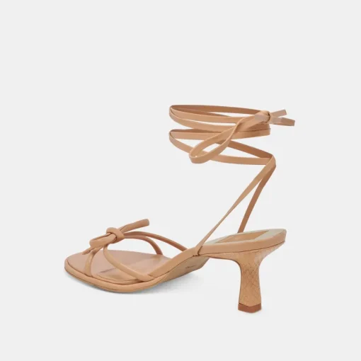 MAISON HEELS LIGHT TAN LEATHER