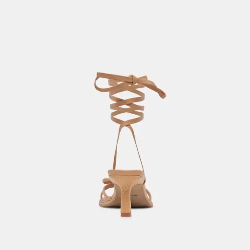 MAISON HEELS LIGHT TAN LEATHER