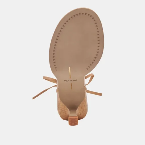 MAISON HEELS LIGHT TAN LEATHER