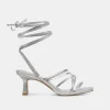 MALABO HEELS SILVER METALLIC LEATHER