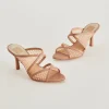 MANDEL PEARL HEELS COCOA MESH