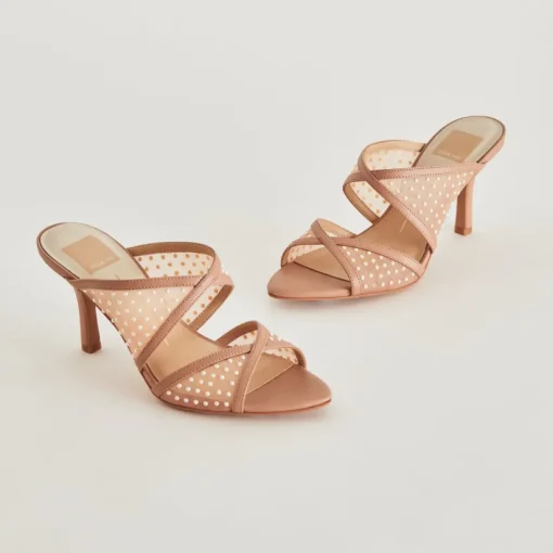 MANDEL PEARL HEELS COCOA MESH