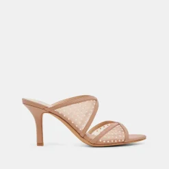 MANDEL PEARL HEELS COCOA MESH