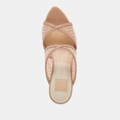 MANDEL PEARL HEELS COCOA MESH
