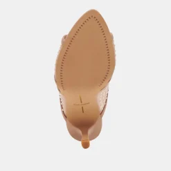 MANDEL PEARL HEELS COCOA MESH