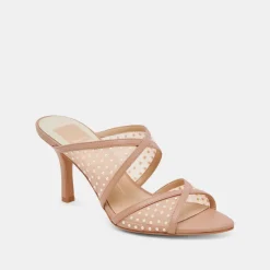 MANDEL PEARL HEELS COCOA MESH