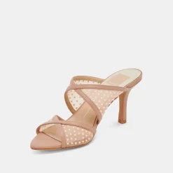 MANDEL PEARL HEELS COCOA MESH