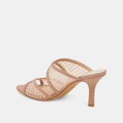 MANDEL PEARL HEELS COCOA MESH