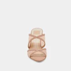 MANDEL PEARL HEELS COCOA MESH
