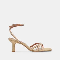 MANJI BRAID HEELS BROWN NATURAL JUTE