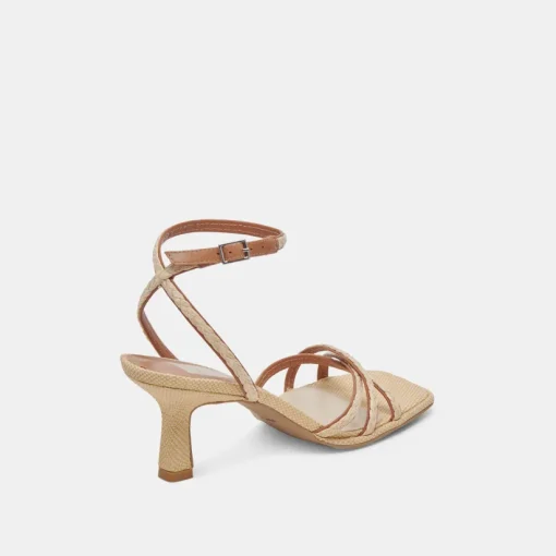 MANJI BRAID HEELS BROWN NATURAL JUTE