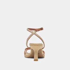 MANJI BRAID HEELS BROWN NATURAL JUTE