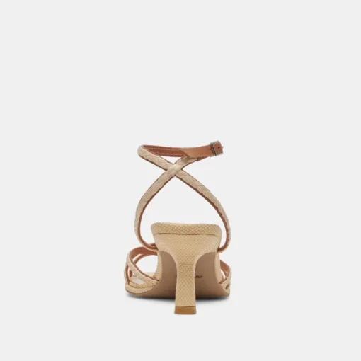 MANJI BRAID HEELS BROWN NATURAL JUTE