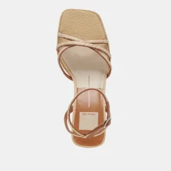 MANJI BRAID HEELS BROWN NATURAL JUTE