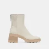 MARTEY H2O WIDE BOOTS IVORY LEATHER
