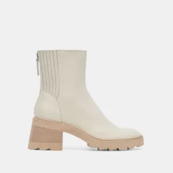 MARTEY H2O WIDE BOOTS IVORY LEATHER