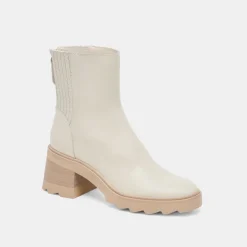 MARTEY H2O WIDE BOOTS IVORY LEATHER