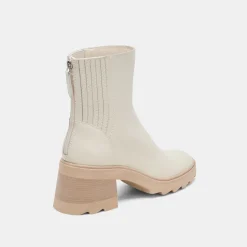 MARTEY H2O WIDE BOOTS IVORY LEATHER