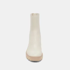 MARTEY H2O WIDE BOOTS IVORY LEATHER