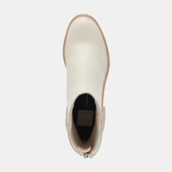 MARTEY H2O WIDE BOOTS IVORY LEATHER