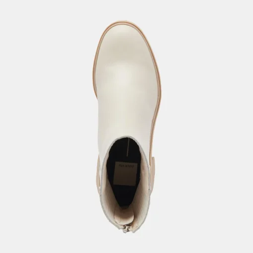MARTEY H2O WIDE BOOTS IVORY LEATHER
